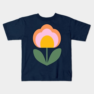 Scandi Folk Flower Kids T-Shirt